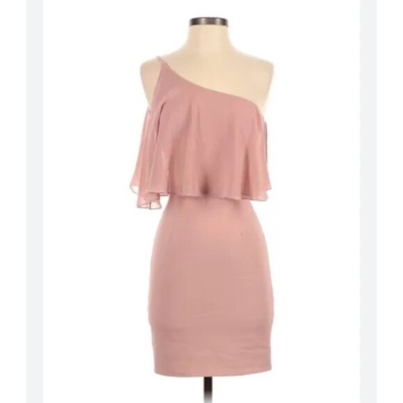 Dress the Population Dresses & Skirts - DTP Dress the Population One Shoulder Mini Dress Evening Glam Sz S NWOT
